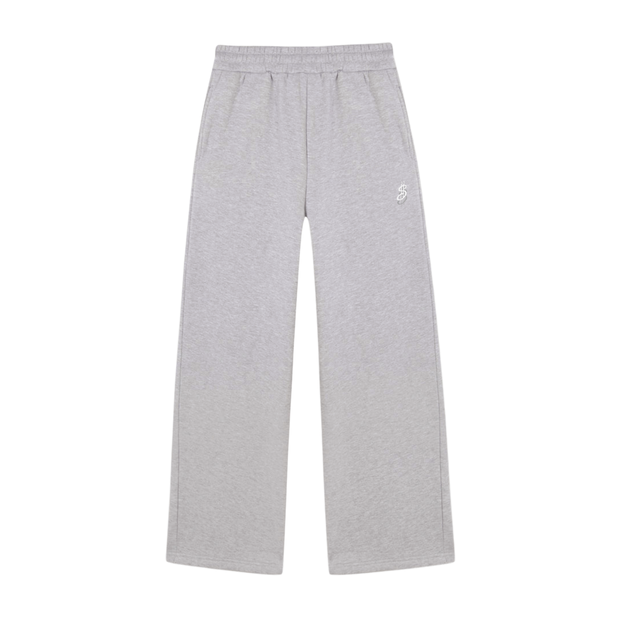 OPEN LEG JOGGER GREY MELANGE