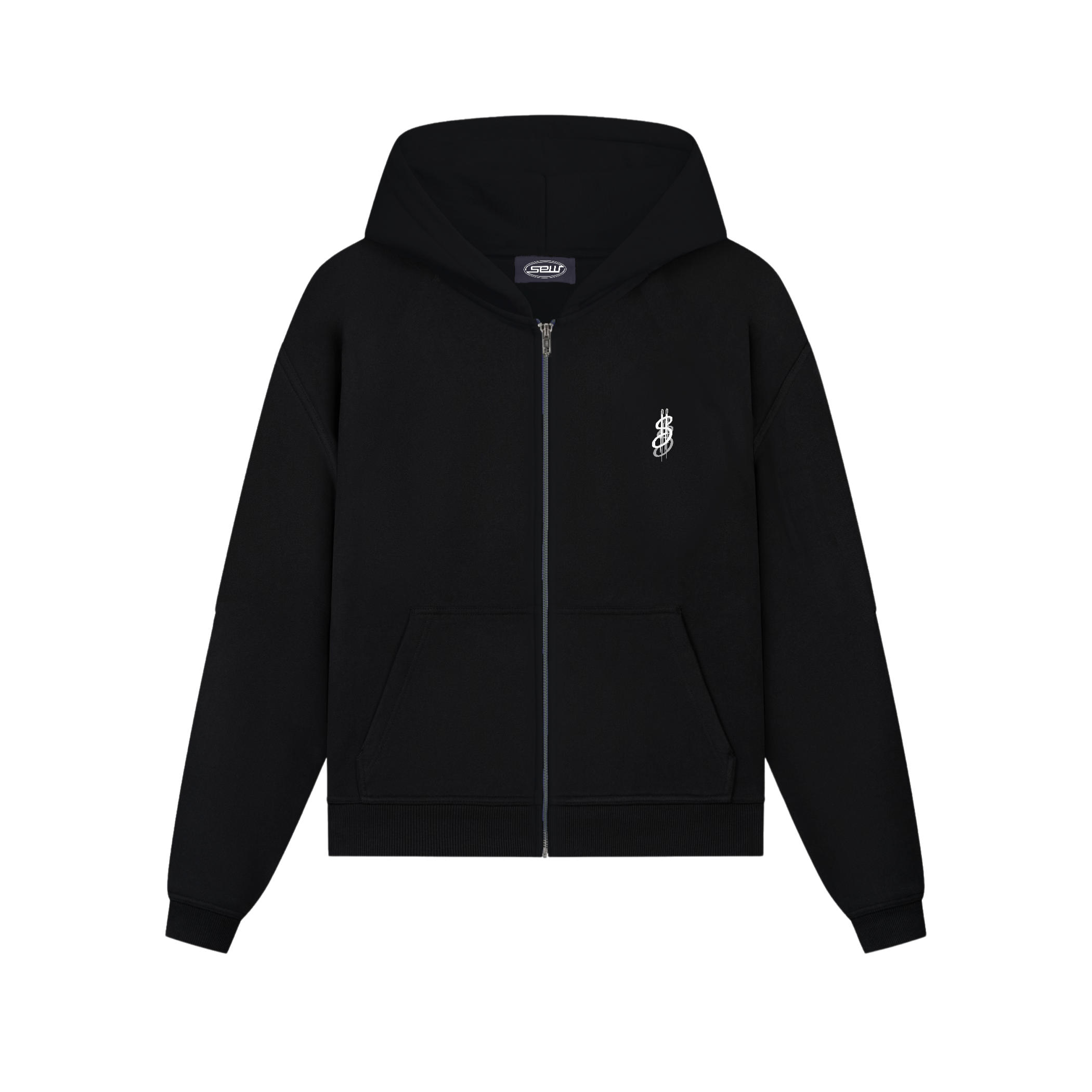 ZIP HOODIE BLACK