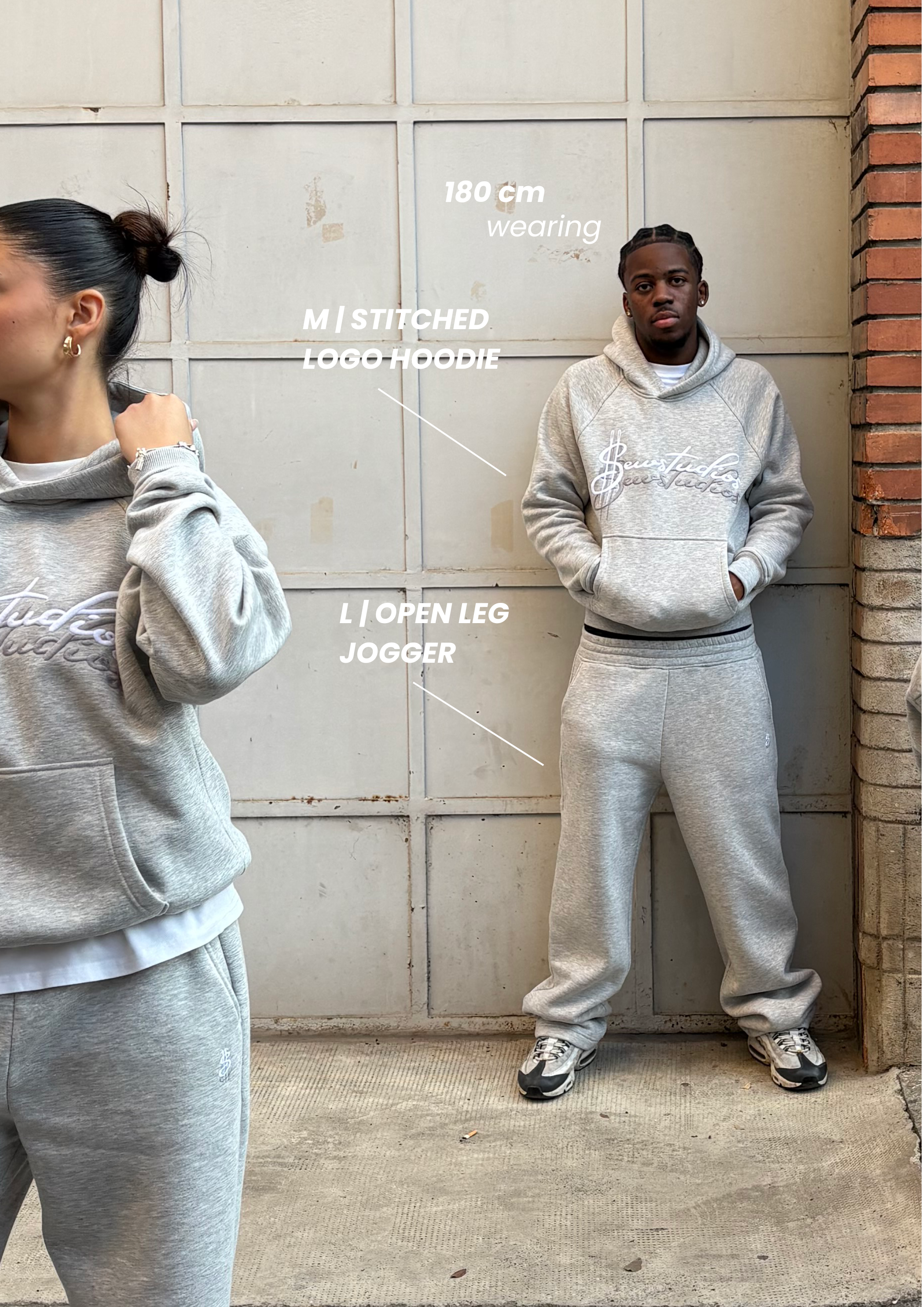OG LOGO HOODIE GREY MELANGE