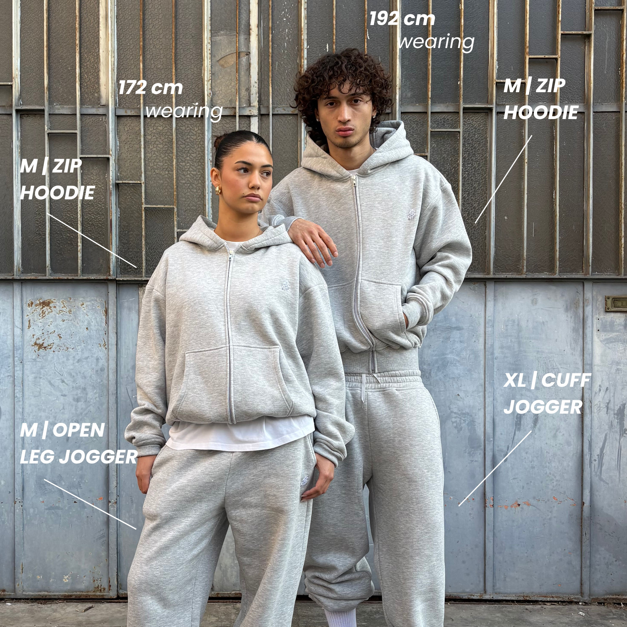 GREY ZIP-HOODIE BUNDLE