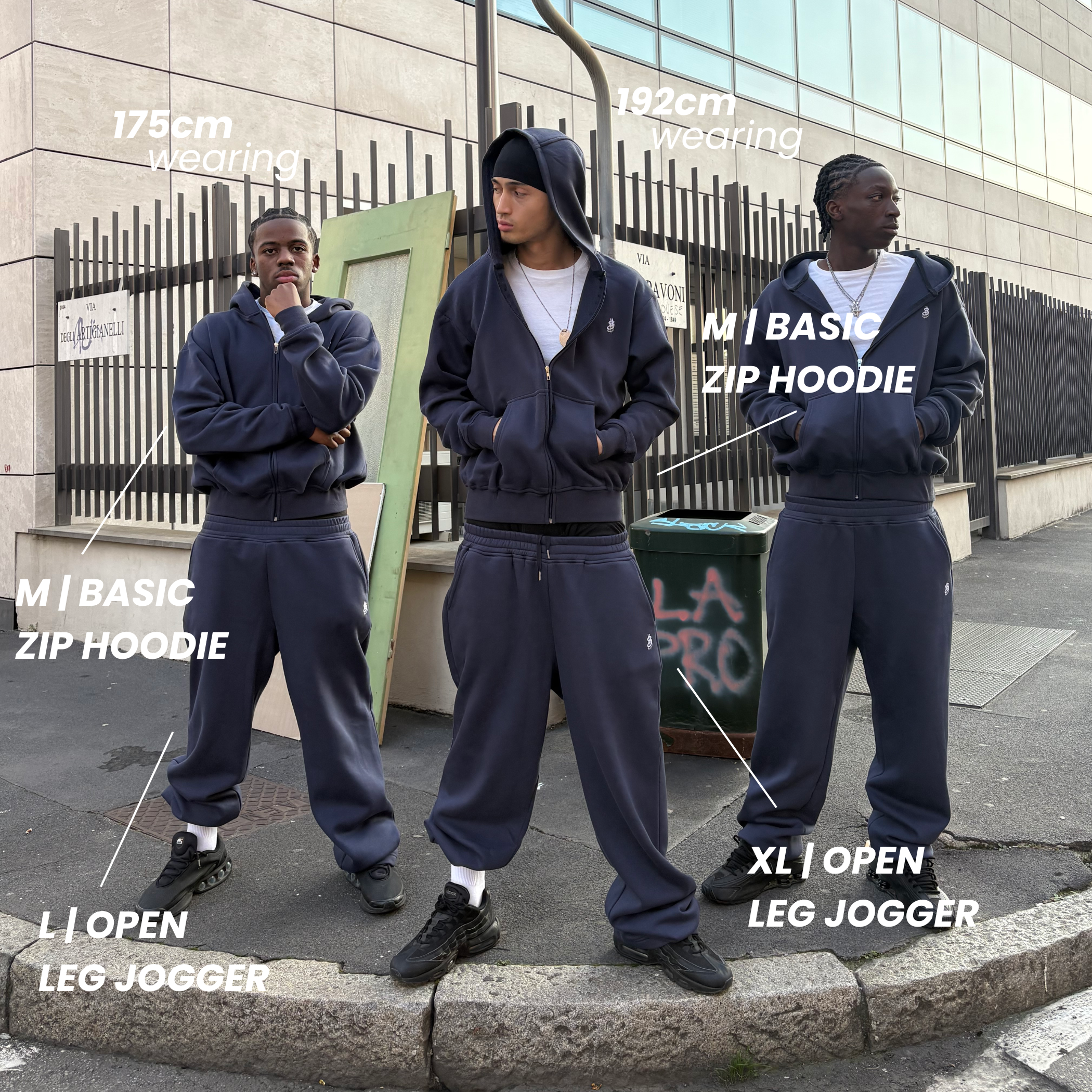 NAVY ZIP-HOODIE BUNDLE
