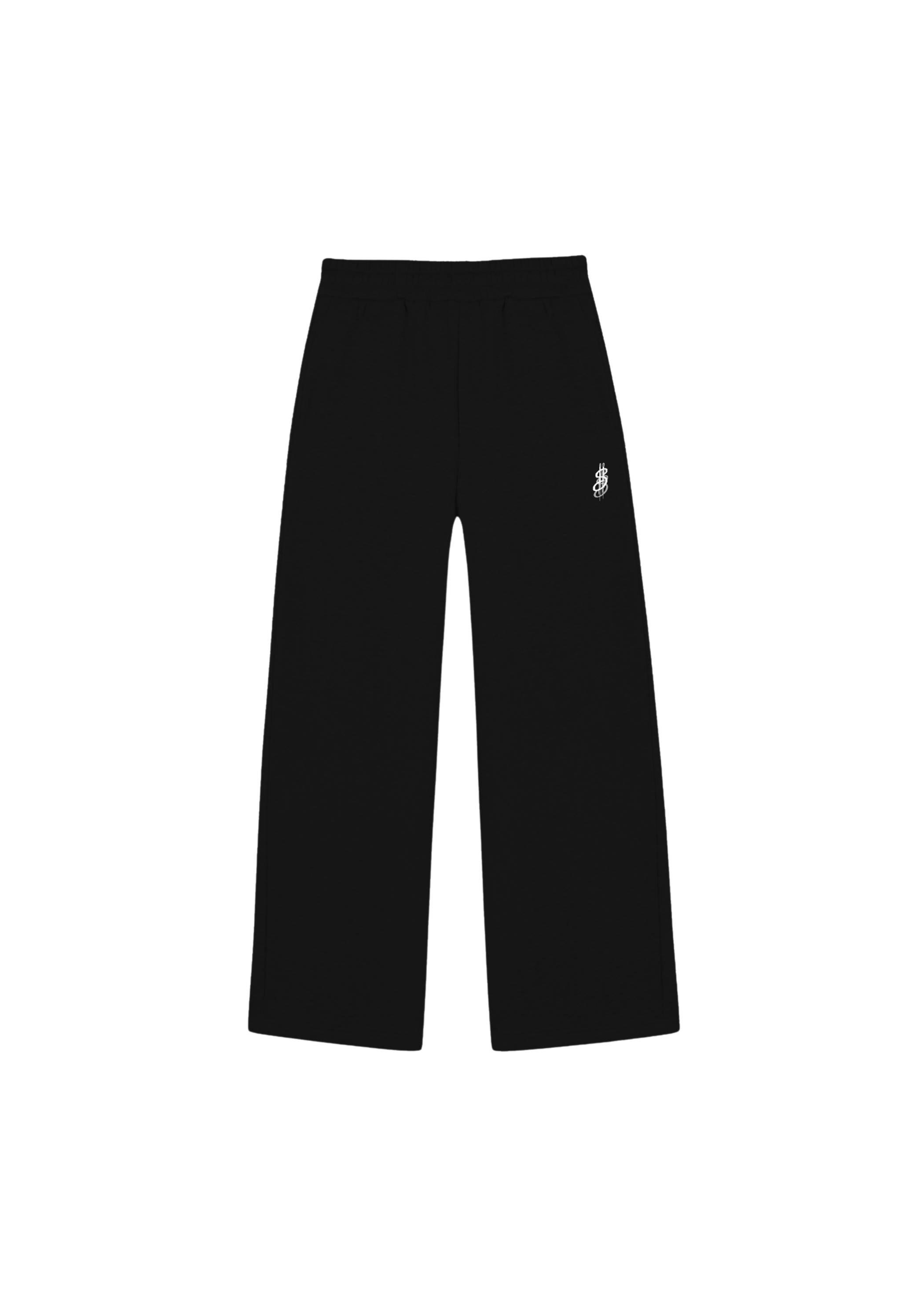 OPEN LEG JOGGER BLACK
