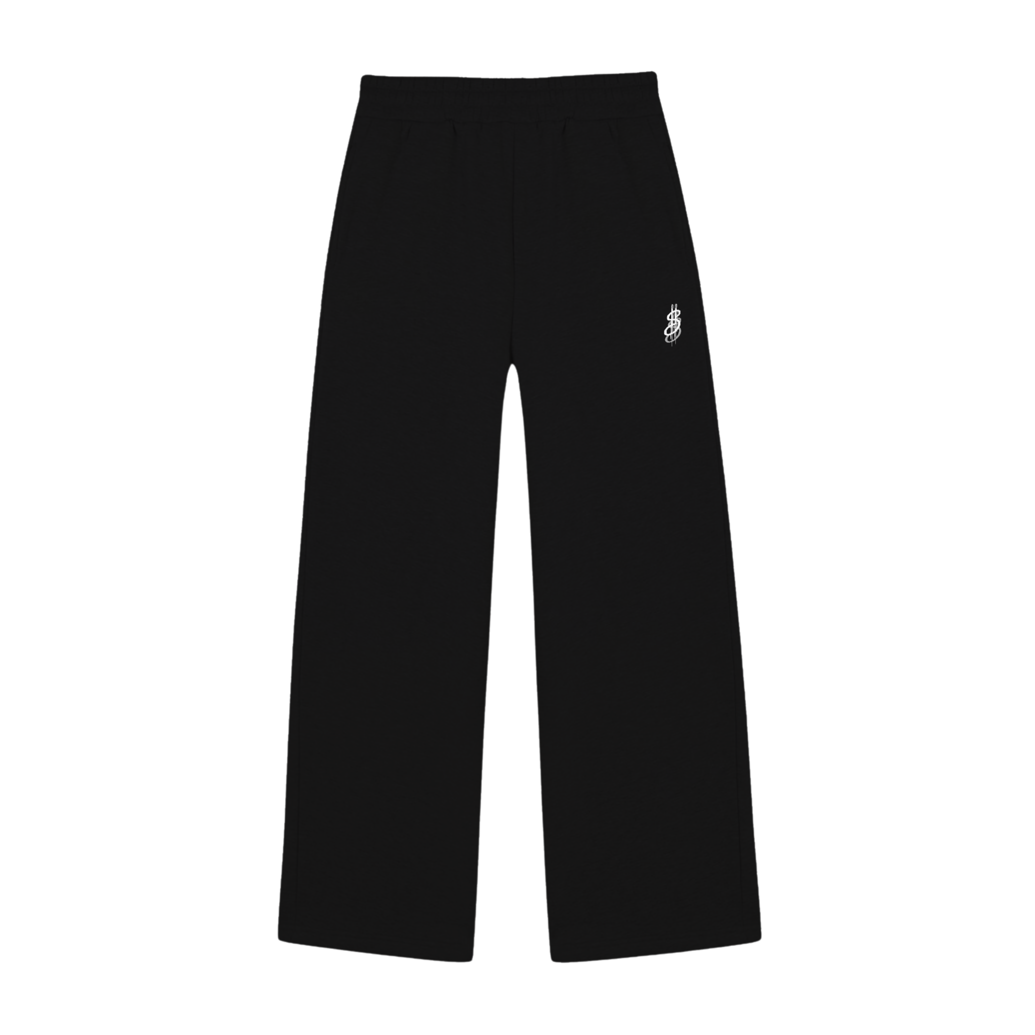 OPEN LEG JOGGER BLACK