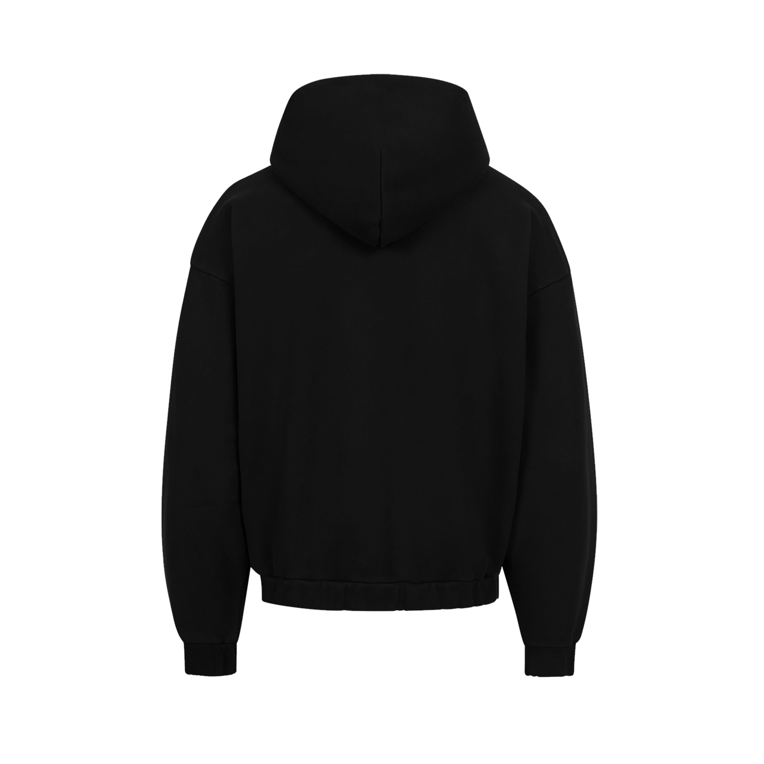 HEAVY BLACK ZIP-HOODIE