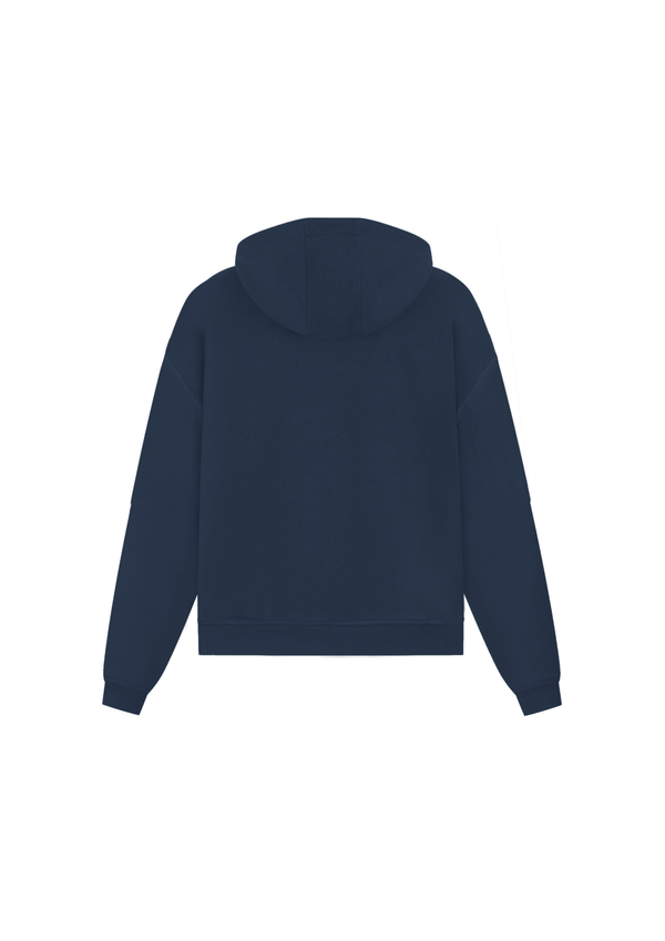 ZIP HOODIE NAVY BLUE
