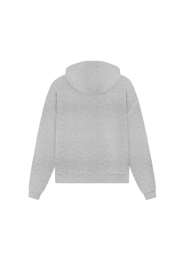 OG LOGO ZIP HOODIE GREY MELANGE